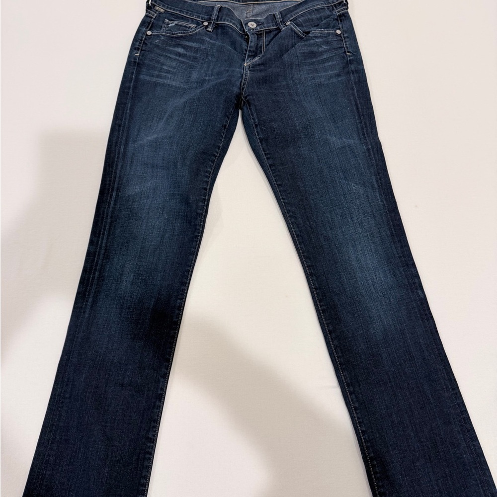 Citizens Of Humanity Dark Blue Straight Leg Jeans